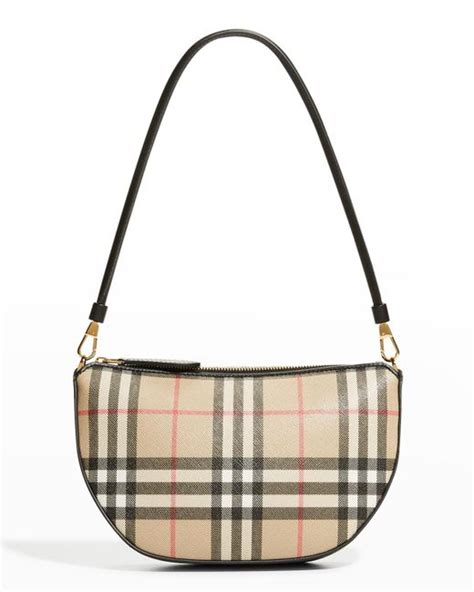 burberry olympia check shoulder bag